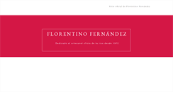 Desktop Screenshot of florentinofernandez.com